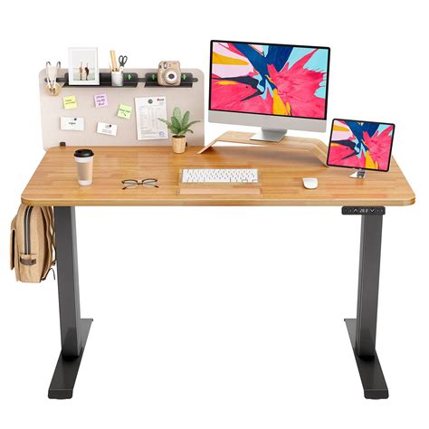 Fezibo Dual Motor Electric Standing Desk With Desk Divider And Storage