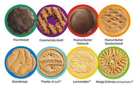 Girl Scouts Cookies FLAVORS Girl Scout Cookies Recipes Girl Scout Cookies Flavors Girl