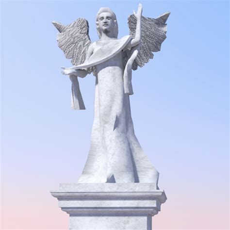 Angel Statue 3d Model Formfonts 3d Models And Textures