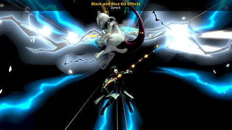 Black And Blue Ko Effects Super Smash Bros Ultimate Mods