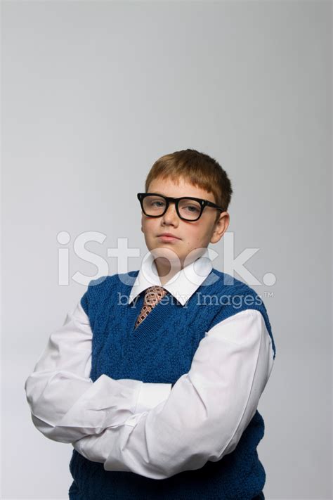 Nerd Looking Boy Stock Photo Royalty Free Freeimages