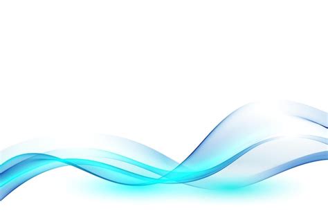 Premium Vector Smooth Abstract Blue Wave Border With Shadow Modern