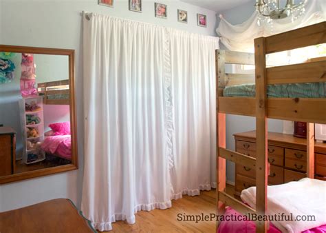 closet curtains   sheets simple practical beautiful