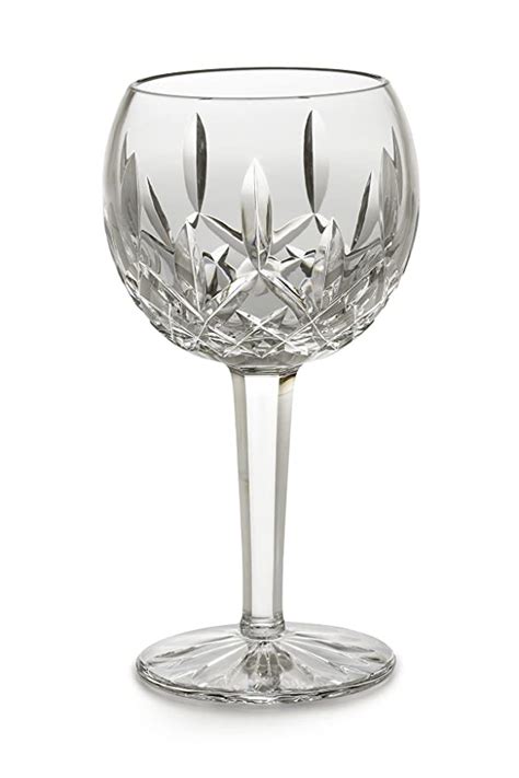 waterford crystal lismore balloon wine glass 17 5cm set of 2 uk kitchen and home