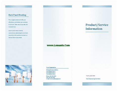 Free Brochure Template For Microsoft Publisher Newlinecoupon