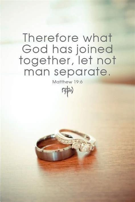 Therefore What God Has Joined Together Let No Man Separate Picture