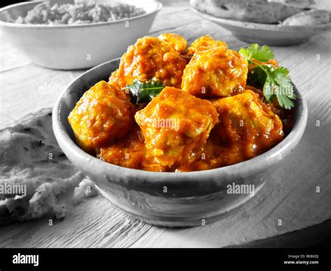 Chicken Madras Indian Curry Stock Photo Alamy