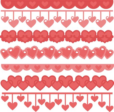 Heart Borders Svg Cutting Files Heart Svg Cuts Free Svg Files Free Svg