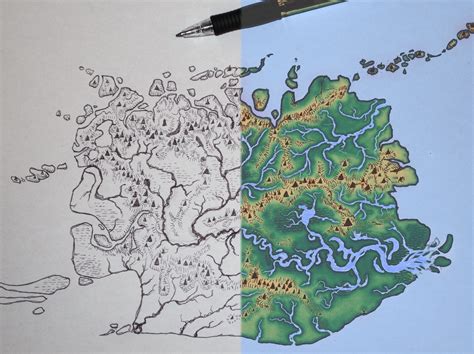 Realistic Imaginary Map I Made Tutorial In Comments Imaginarymaps