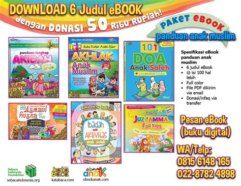 Download Ebook 6 Judul Seri Buku Panduan Anak Muslim | Buku, Buku anak