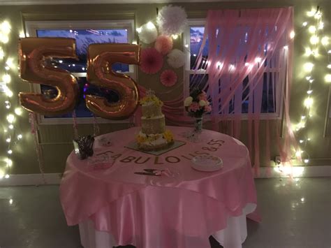 Pink And Gold 55th Birthday Party Backdrop Birthday Parties