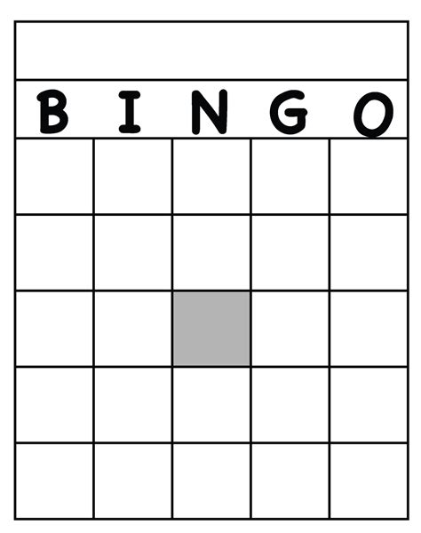 Blank Bingo Cards 75 X 95 Creative Shapes Etc