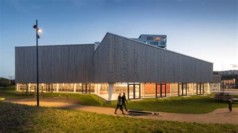 Nord Architects Creates Angular Timber Clad Sports Centre In Copenhagen