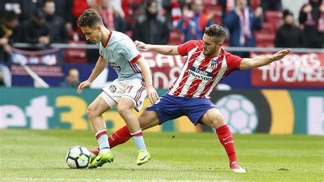 Atlético de madrid 2, celta de vigo 2. El Celta y el Atletico de Madrid empatan a 1. El Valencia gana