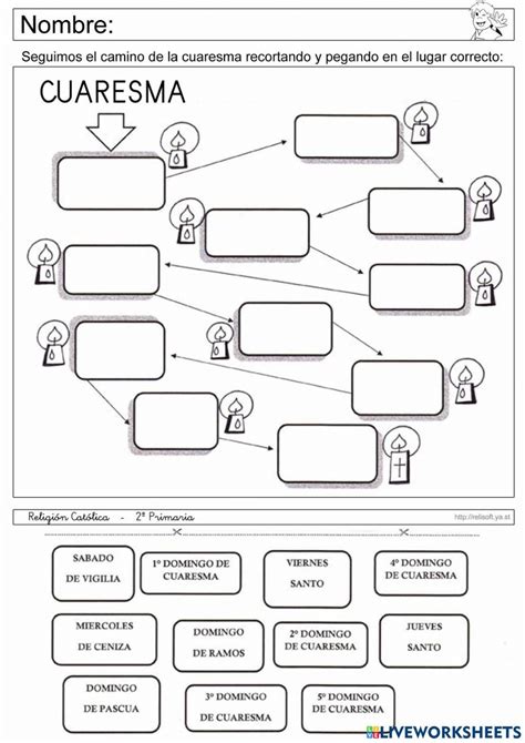 Ficha Interactiva De Cuaresma Para Primaria Puedes Hacer Los