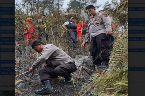 10 Hektare Kawasan Hutan Di Simalungun Terbakar Kapolres Turun Tangan