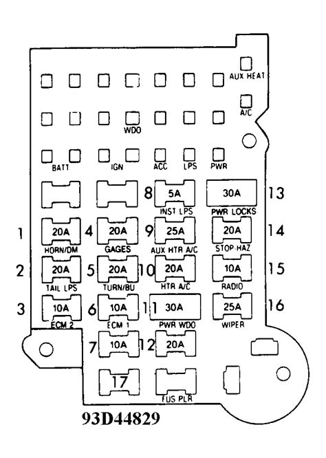 Fuse Diagram For 2008 Chevy Truck
