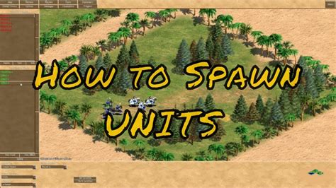Scenario Editor For Dummies Spawning Units Age Of Empires YouTube