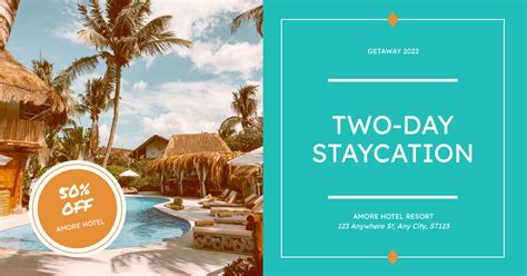 Hotel Staycation Promotion Facebook Ad Facebook Ad Template