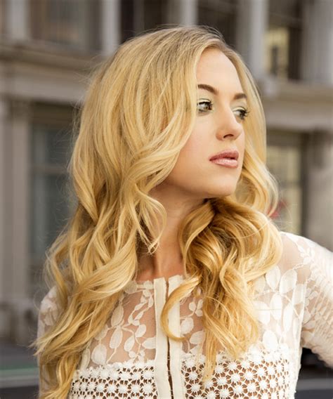 Long Wavy Formal Hairstyle Light Blonde Hair Color