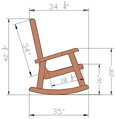 Rocking Chair Dimensions Sizes Measuring Guide Designing Idea Vlr