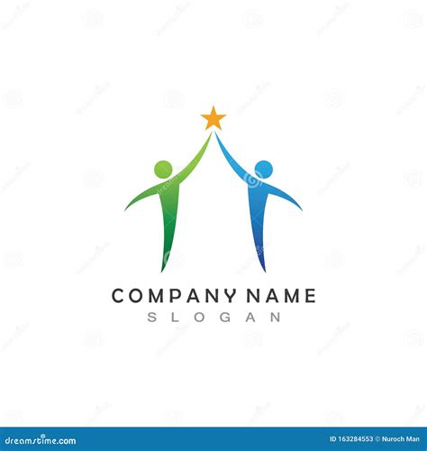 Friendship Logo And Icon Design Vector Stock Illustration