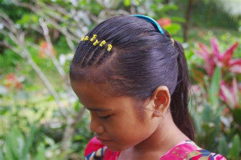 Braids & Hairstyles for Super Long Hair: Micronesian Girl~ Cornrow Mohawk Braids