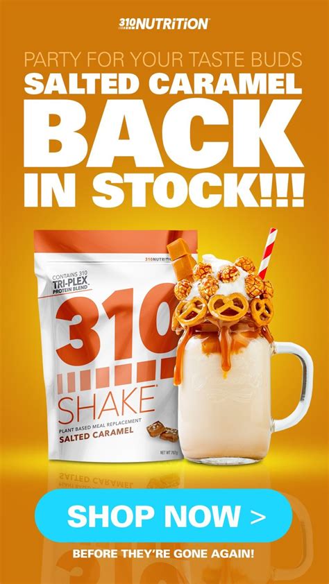 Salted Caramel Meal Replacement Shakes 310 Nutrition Healthy Snacks Healthy Snacks For