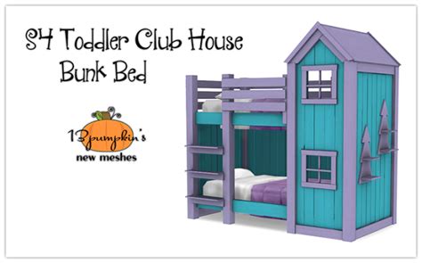 Sims 4 Ccs The Best Toddler Club House Bunk Bed By 13pumpkin31
