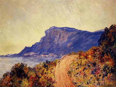 Home » monet & manet » πίνακες ζωγραφικής cap_martin by claude monet ». The Red Road at Cap Martin, near Menton, 1884 - Claude ...