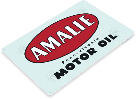 Amalie Motor Oil Sign A208 Tinworld Gas And Oil Signs