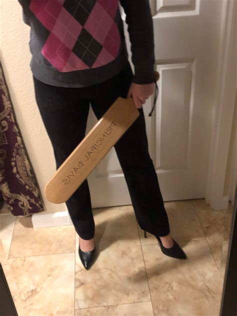 Professional Disciplinarianmiss Jenn Davis Thank You For The Paddles Sid