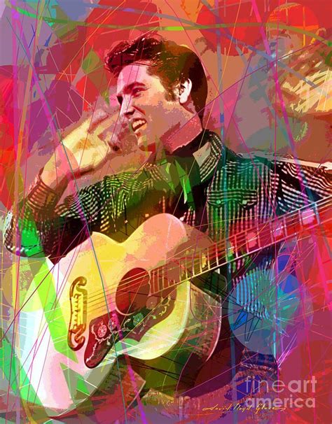 Elvis Rockabilly Painting By David Lloyd Rockabilly Art Elvis