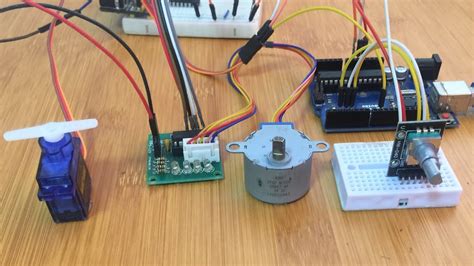 How To Control Stepper And Servo Motors Using A Rotary Encoder Youtube