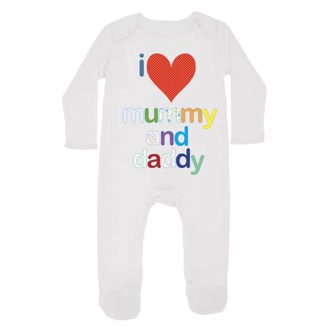 I Love Mummy And Daddy Babygrow Daddy Baby Grows Baby Boutique