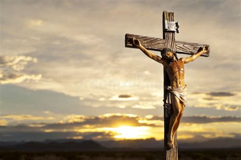 Christ On The Cross Stock Image Image Of Cross Person 165481857