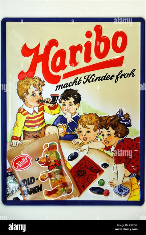 historic haribo metal sign from the 1950 s egloffstein upper franconia bavaria germany