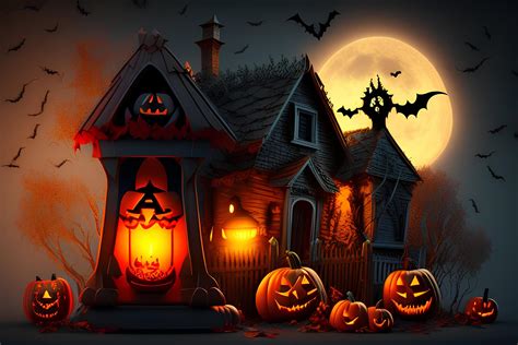 Realistic Halloween Festival Illustrat Halloween Night Pictures For