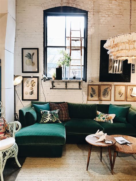 Emerald Green Velvet Sofa Living Room En 2019 Living