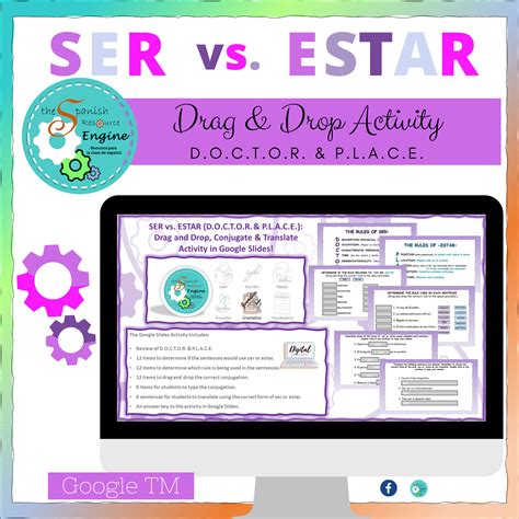 Ser Vs Estar Doctor And Place Spanish Digital Drag And Drop