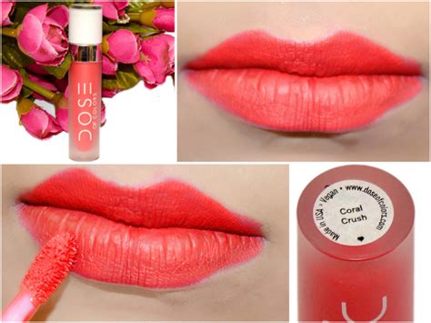 Dose Of Colors Matte Liquid Lipstick Coral Crush Review Swatches
