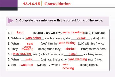 Complete The Sentences With The Correct Forms Of The Verbs