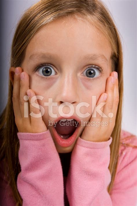 Cute Girl In Shock Stock Photo Royalty Free Freeimages