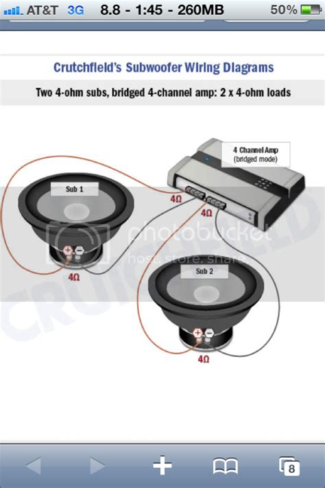 8 ohm dual voice coil sub wiring diagram. Wiring Diagrams For Subs
