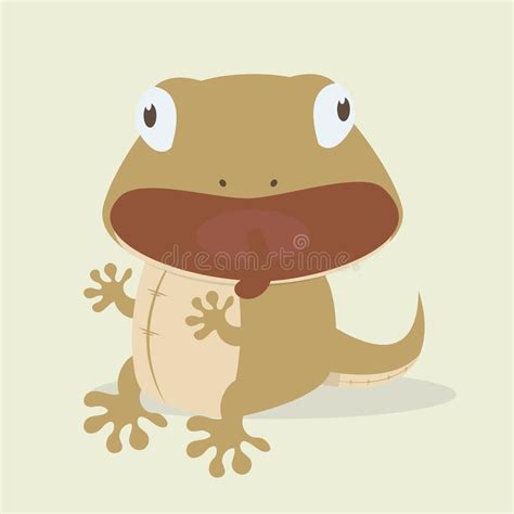 Cute Lizard Cartoon Vector Stock Vector Illustration Of Child 131047108