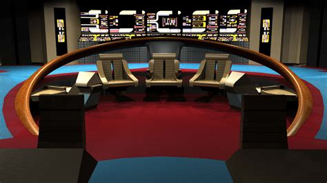 Download Star Trek Enterprise Bridge Command Area Digital Illustration