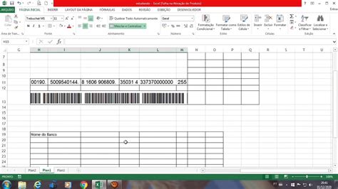 Como Aprender Criar C Digo De Barras No Excel Youtube