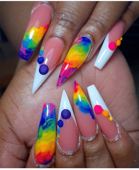 40 Outstanding And Lovely Rainbow Nail Designs Give It A Try Nail