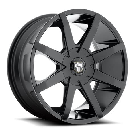 20 Inch Wheels Rims Dub Push S110 Gloss Black 6x120 Chevy Traverse Gmc