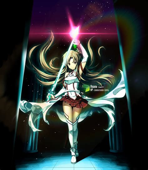 Sword Art Online Yuuki Asuna Anime Anime Girls Rainbows Wallpapers